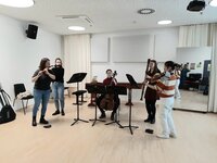 Alte Musik Ensemble beim Musizieren