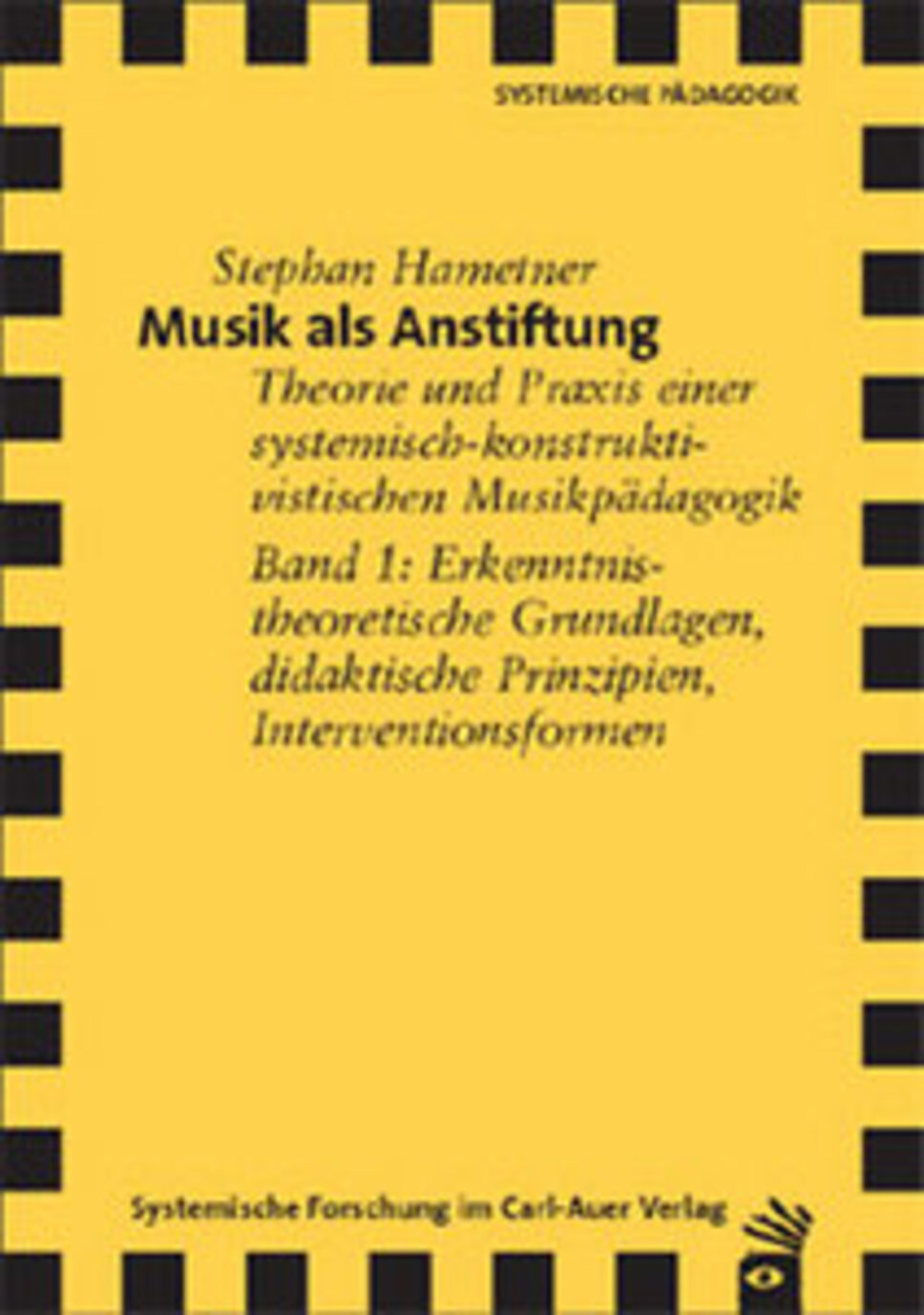 Titelseite Buch Musik als Anstiftung in gelber Farbe