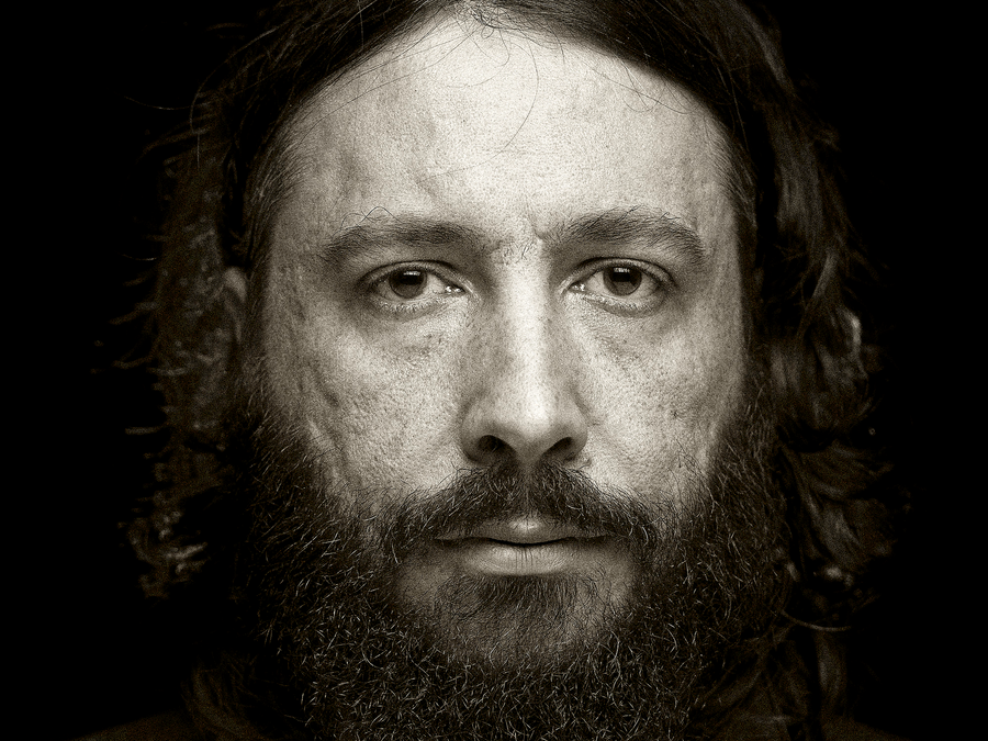 Portrait Mann schwarz weiß 