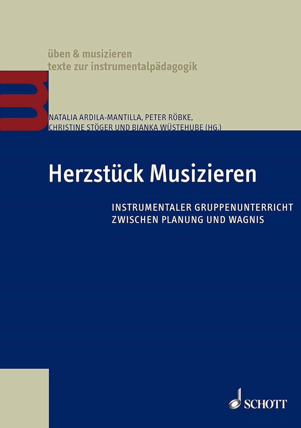 Buchtitel in Blau Herzstueck Musizieren