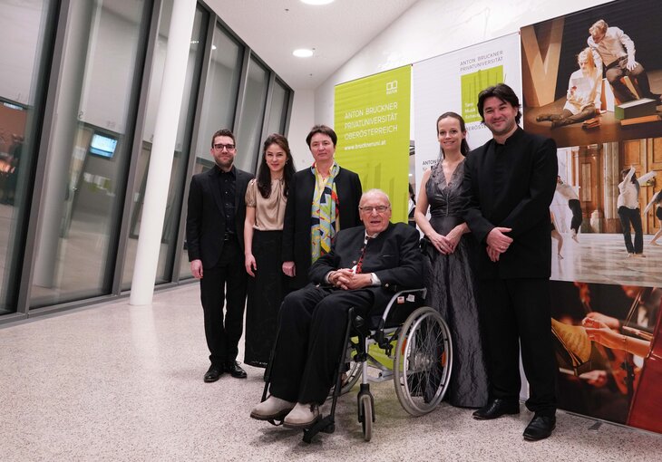 Ursula Brandstätter und Michael Gielen mit dem Minetti Quartett (c) Reinhard Winkler